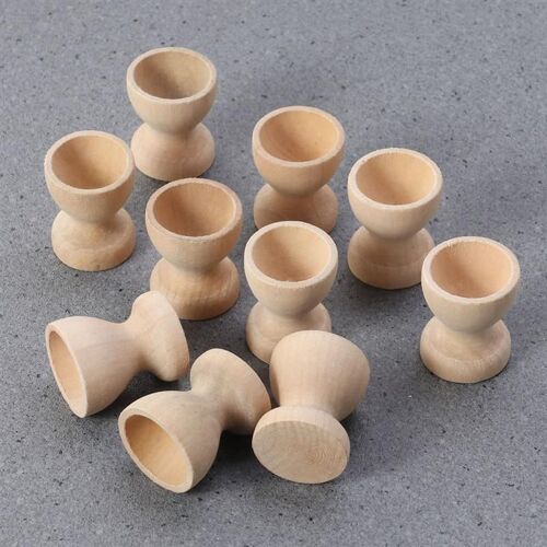 Xm Porte-¿Ufs De Pâques En Bois A35 12 Pièces Bricolage Décoration De Jour De Pâques Pour La Cuisine Domestique Gobelets De Support De Peinture Pour Enfants