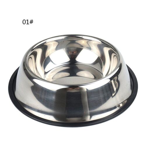 Xm Fournitures Pour Animaux De Compagnie Chien Chat Bols Anti-Dérapant En Acier Inoxydable Gamelle De Voyage Bol D'eau Pour Chien De Compagnie Chats Chiot Bol Extérieur 6 Tailles