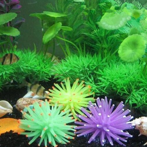 Xm Silicone Artificiel 1 Pièce Décoration D'aquarium Aquarium Anemone De Mer Aquarium Plante De Corail Décoration Sous-Marine Décoration D'aquarium