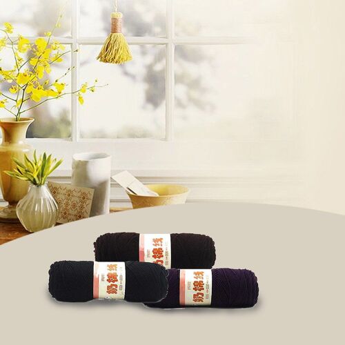 Xm Écharpes En Coton Doux Crochet De 50g Fils Pour Bébé Crocheté Pour La Peau Vêtements Fil À Tricoter Laine Fil Épais