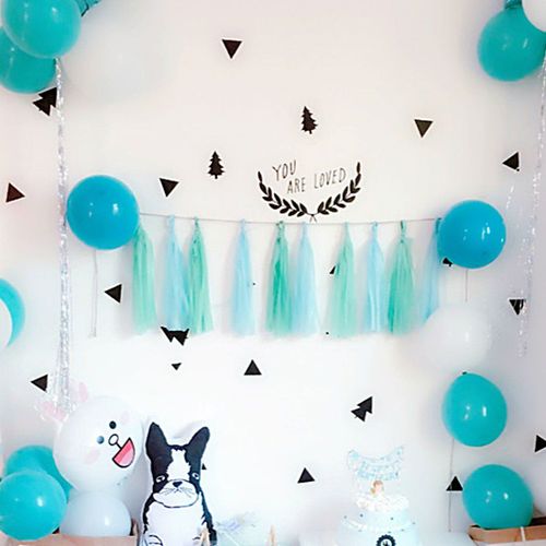 Xm Guirlande Pompon En Papier De Soie 5 Pièces 35cm Bricolage Décoration De Mariage Guirlande Pour Nouvel An 2018 Papier Fleur Pour Fête Fête D'anniversaire