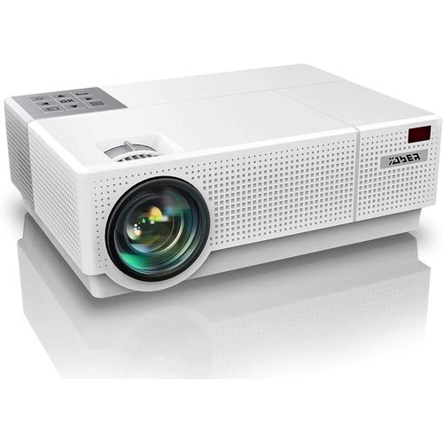 Vidéoprojecteur,Projecteur 7000 Lumens Full Hd 1920 X 1080P Retroprojecteur Avec Correction Trapézoïdale 4D,Soutien 4K,Projecteur Led Pour Home Cinéma & Présentation Ppt