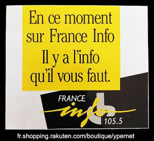 Autocollant Radio France Info