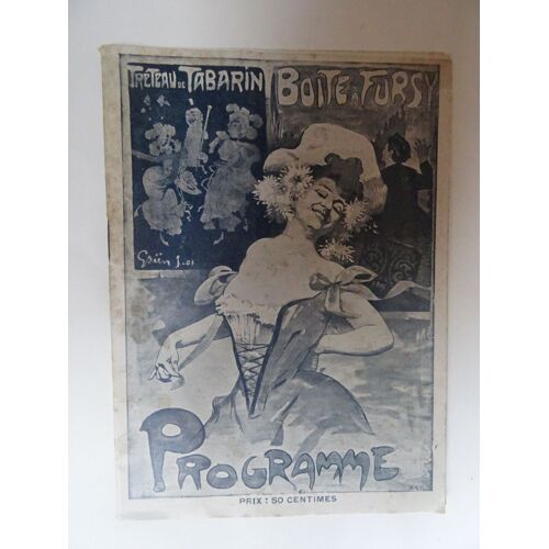 Programme Du Cabaret Tabarin1909