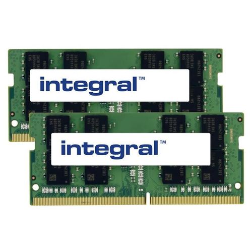 Integral - DDR4 - kit - 16 Go: 2 x 8 Go - SO DIMM 260 broches - 2400 MHz / PC4-19200 - CL17 - 1.2 V - mémoire sans tampon - non ECC