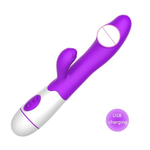 30 Vitesses G Spot Gode Lapin Vibrateurs Double Vibration Silicone Étanche Femme Vagin Clitoris Masseur Jouets Sexuels Pour Les Femmes