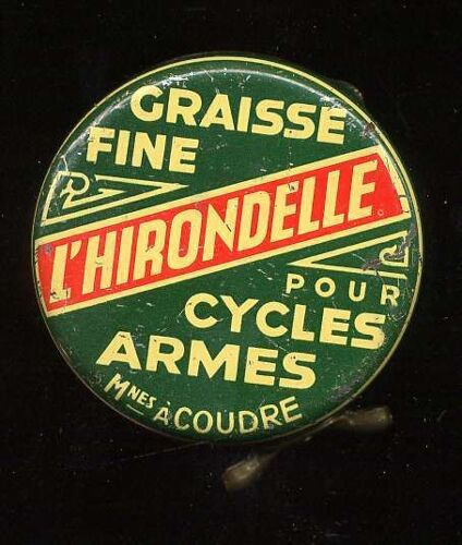 Boite Ancienne Métallique "Graisse Fine L'hirondelle"