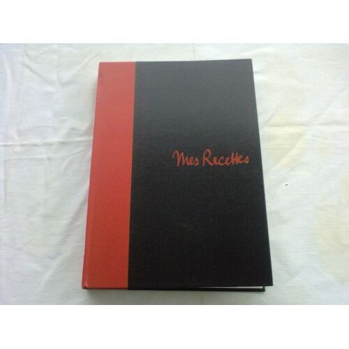 Carnet "Mes Recettes" Avec Onglets Dessins Plats 24cm