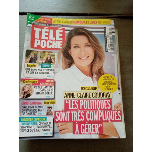 Télé Poche 2822 Anne Claire Coudray Tonya Kinzinger Eric Cantona
