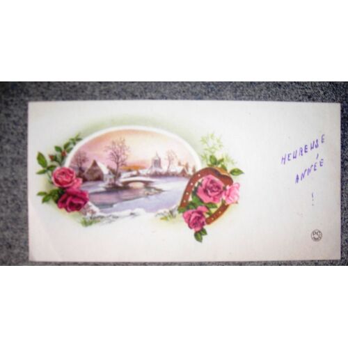 Petite Carte Heureuse Année De 1944