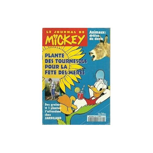 Le Journal De Mickey N° 2240 : Plante Des Tournesols Pour La Fete Des Meres