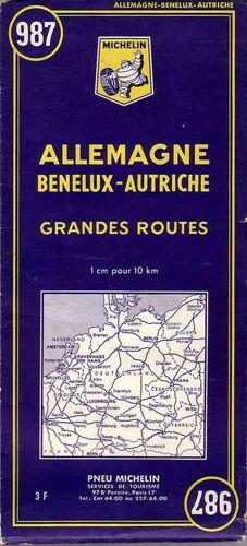 Allemagne Benelux Autriche. Michelin 987
