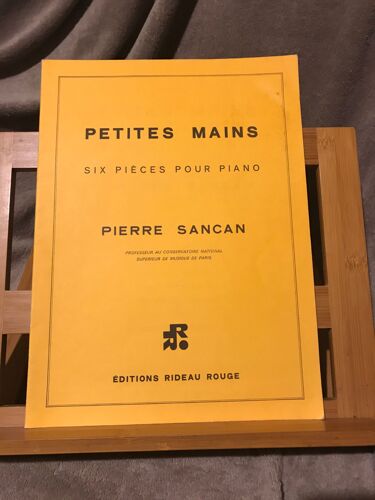 Pierre Sancan Petites Mains 6 Pièces Pour Piano Partition Éditions Rideau Rouge