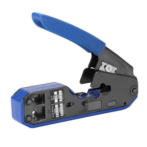 XM Pince à sertir réseau câble dénudeur pour Rj45 Cat6 Cat5e Cat5 Rj11 Rj12 connecteur