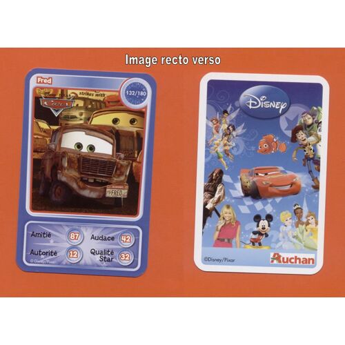 Carte À Collectionner Collectible Card Auchan Cars Fred 132 / 180
