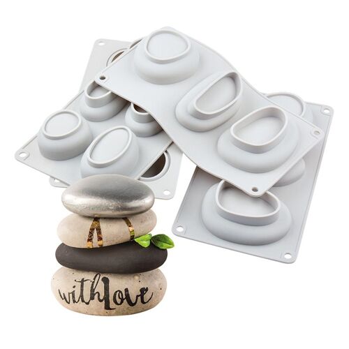 Xm Moule À Gâteaux En Forme De Pierre Pavée Moule À Pâtisserie 3d Pivoté Moule De Cuisson En Silicone Pour Accessoires De Cuisine Outils Livraison Directe