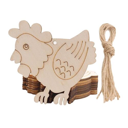 20 Pièces Drôle Forme De Poule Belle Ornement Pendentif Suspendu Pour Bricolage Classe Artisanat Décoration Maison