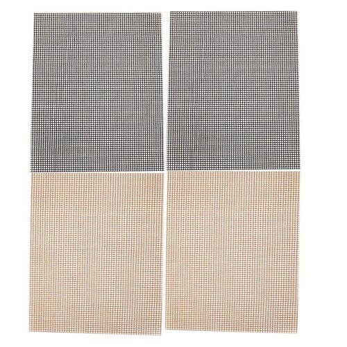 4 pièces tapis de Barbecue antiadhésif tapis de grille Barbecue gril maille coussins tables de cuisson en Fiber de verre plaques de cuisson accessoires de Barbecue