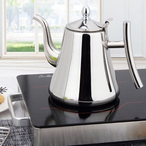 1.5L Théière En Acier Inoxydable Cafetière avec Filtre Bouilloire Maison Hôtel Bar Restaurant En Acier Inoxydable Bouilloire Cuisinière À Induction