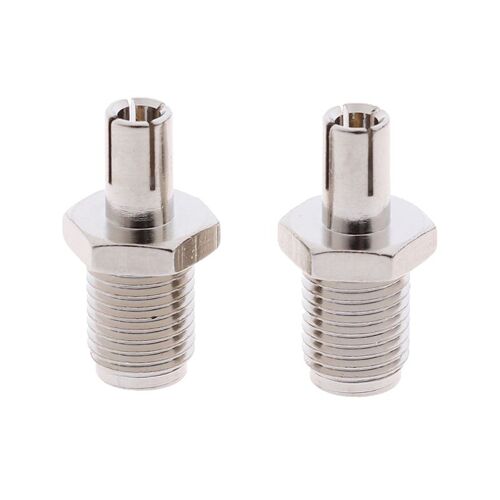 Adaptateur Coaxial RF argent, 2 pièces, connecteur SMA vers prise coaxiale TS9 femelle SMA vers prise mâle TS9