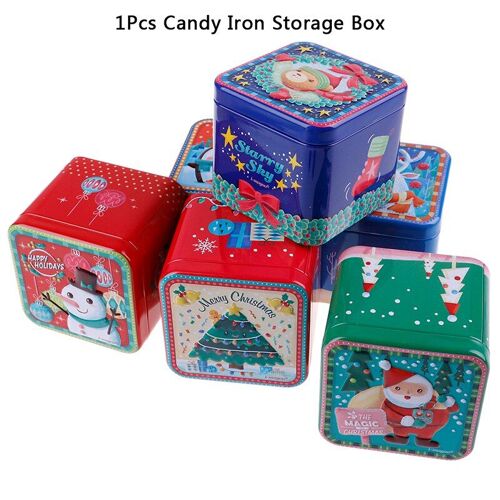 Boîte À Biscuits Et Biscuits Boîte À Bonbons Boîte À Biscuits Mignon Mini Boîtier D'emballage Cadeau De Noël