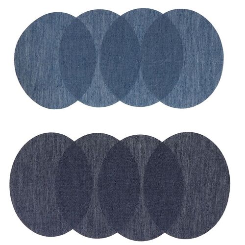 Jean De Réparation 4 Pièces Patchs Fer Diy Sur Les Coudières En Jean Tissu Pour Vêtements Et Pantalons En Jean