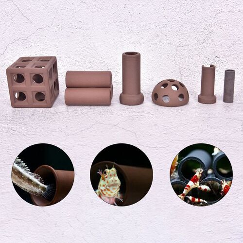 Maison À 7 Types Pour Votre Choix Couverture Pour Protéger Les Poissons Aquarium Maison En Céramique Pour Petits Poissons Friture Race Abri