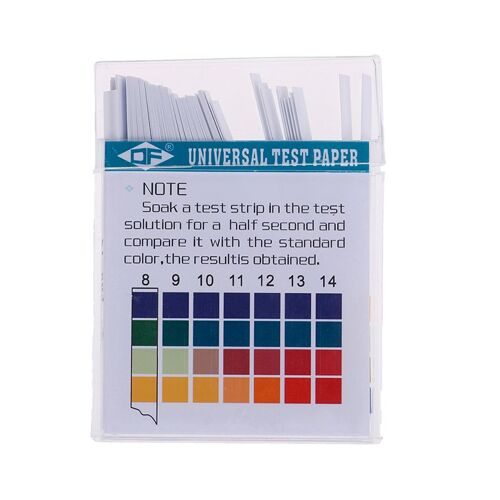 100 Pièces 0-14 Ph Bandelettes De Test Papier De Litmus Pour L'eau Salive Sol Aquariums Ph Testeur Universel Acide Alcalin Indicateur Papier