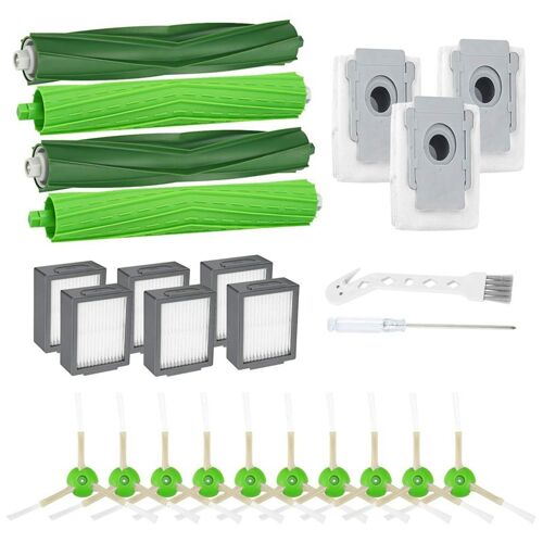 Filtres Hepa, brosses à bords multi surfaces en caoutchouc, pièces de rechange pour aspirateur iRobot Roomba i7 +/i7 Plus E5 E6 A May06108582