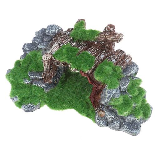 Décoration D'aquarium Décoration Pour Vue De Montagne Aquarium Rocher D'aquarium Pont D'arbre Aquarium Aquarium Ornement De Rocaille Décor D'aménagement Paysager 1 Pièce