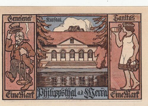 Billet Allemand - 1 Mark - Philippsthal An Der Werra 1921