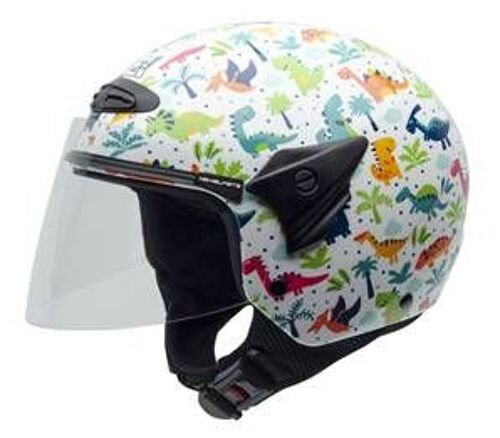 Nzi - Casque Moto, Scooter Demi-Jet - Helix Ii Jr Graph - Multicolore Brillant