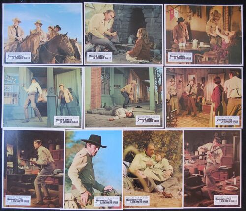 Quand Siffle La Derni?re Balle - Film 1971 Western R?alis? Par Henry Hathaway Avec Gregory Peck, Robert F. Lyons, Susan Tyrrell - 10 Photos D'exploitation Originales De Cin?ma -Chaque Affiche 22x29 Cm