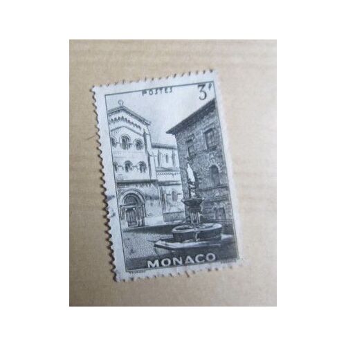 Timbre Oblitéré Monaco : 3 F