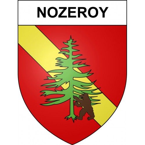 Nozeroy 39 Ville Sticker Blason Écusson Autocollant Adhésif - Taille : 4 Cm