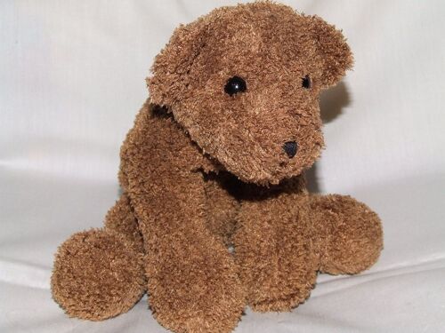 Chien Doudou Anna Club Plush Marron Peluche 20 Cm Museau Fesses