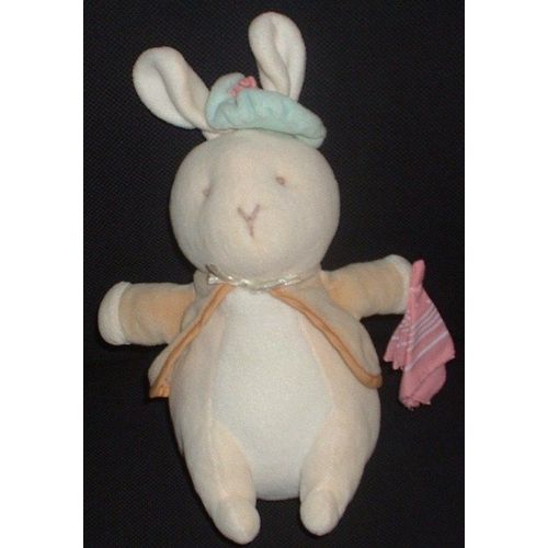 Doudou Lapin Eden Petit Chapeau Et Mouchoir