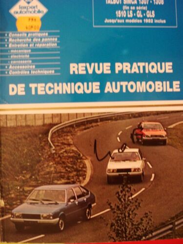Revue Technique Automobile  N° 00 : Revue Technique Talbot Simca 1307 1308 1510 Ls Gl Gls