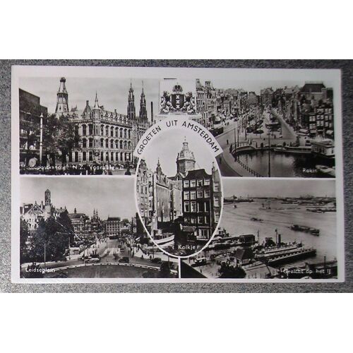 Carte Postale Écrite En 1952.Groeten Uit Amsterdam