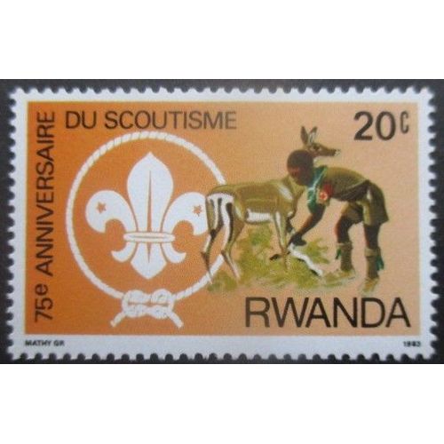 Rwanda N°1081 Scoutisme Neuf **