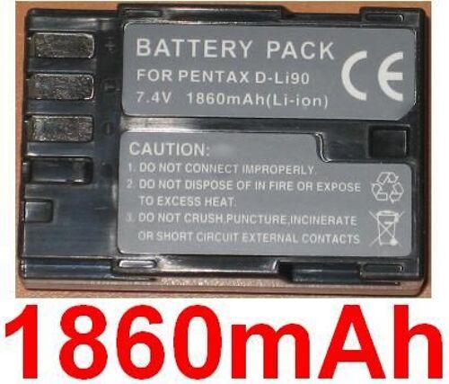 Batterie Générique pour Pentax DSLR K7 K-7 DLI90 D-LI90