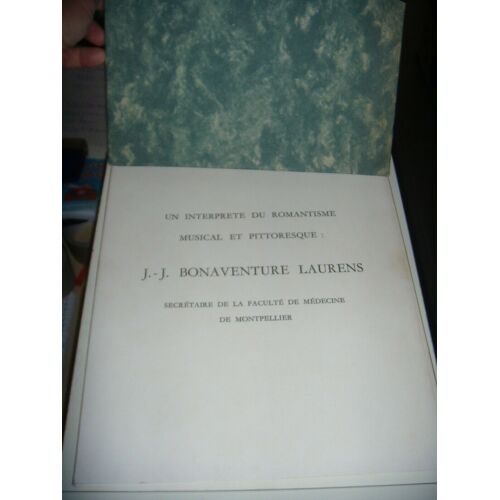Interprète Du Romantisme Musical Et Pittoresque: Jj Bonaventure Laurens, 1960