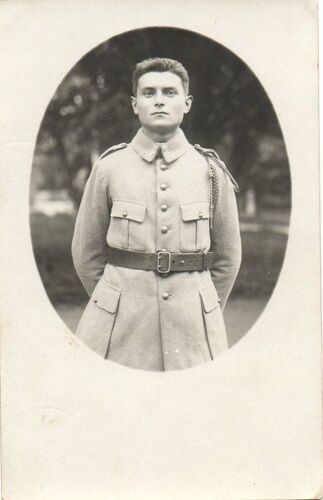 Carte -Photo Soldat Uniforme Ceinturon