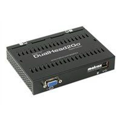 Matrox Graphics eXpansion Module DualHead2Go - Analog Edition - convertisseur vidéo - VGA - VGA