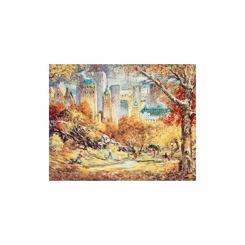Kamil Kubrik - Autumn In Central Park - 61 X 76 Cm