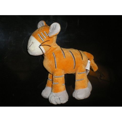 Doudou Peluche Zebre Nicotoy Kiabi 27cm Cheval Orange