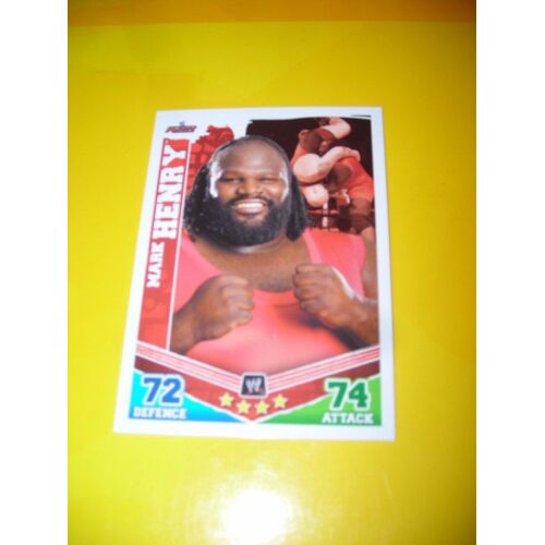 Carte De Catch Slam Attax Mayhem Raw Mark Henry N°72/224
