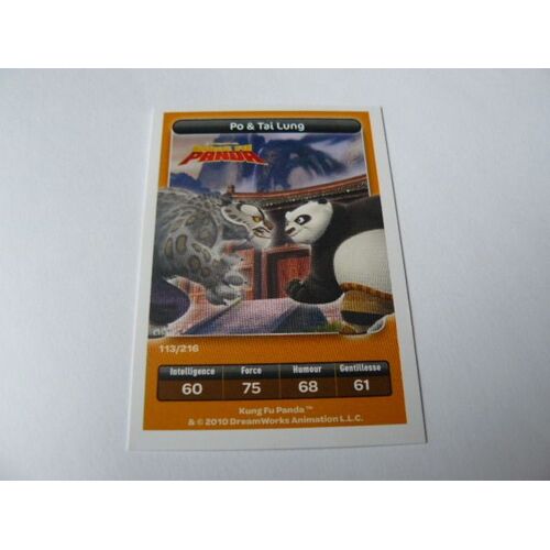 Carte Speciale Dreamworks Carrefour N° 113 Po & Tai Lung
