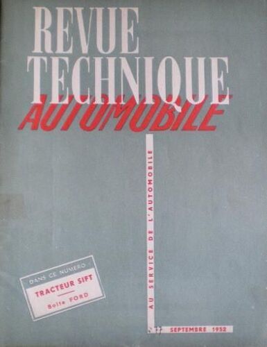 Revue Technique Automobile  N° 77 : Marque : Sift Tracker