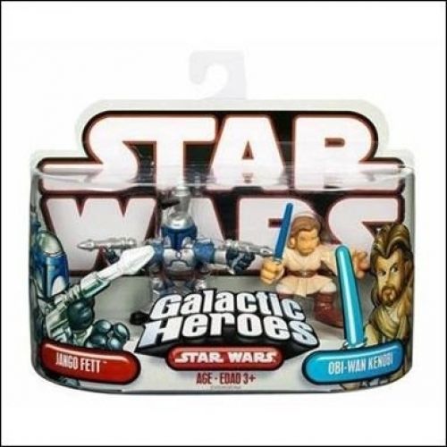 Star Wars Galactic Heroes Obi-Wan Kenobi et Jango Fett (Japon import / Le paquet et le manuel sont ?